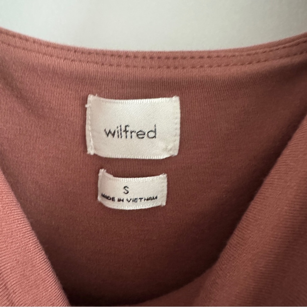 Aritzia Wilfred Saturn Mini Wrap Dress small - Picture 2 of 9
